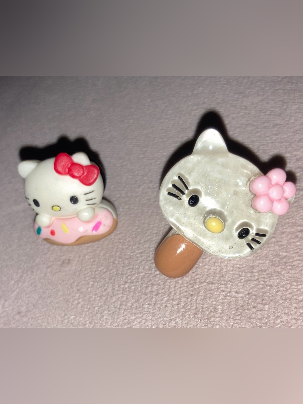Hello Kitty Pink White Donut & Popsicle Croc Charms